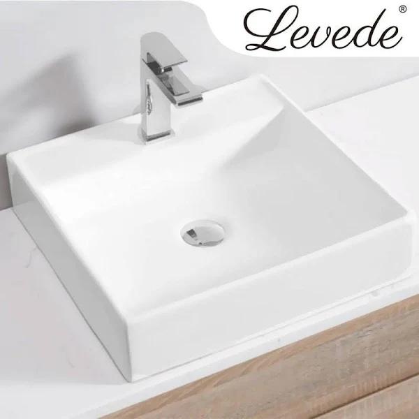 Ceramic Basin Bathroom Wash Counter Top Hand Wash Sink Vanity Above Square