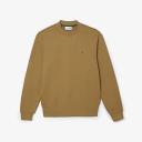 Lacoste Men's Classic Fit Crew Neck Fleece Sweatshirt Brown Size S