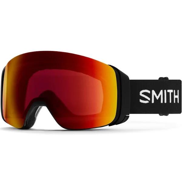 Smith 4D Mag Snow Goggles - Black 22 & ChromaPop Sun Red Mirror