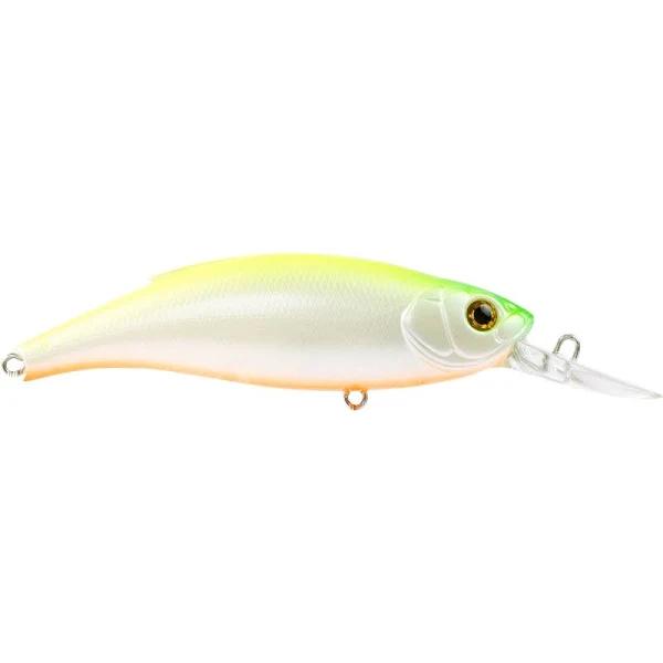 Atomic Hardz Shiner 75mm Mid Hard Body Lure, Pearl Chartreuse