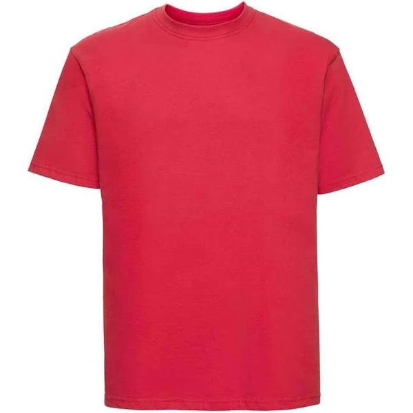 Russell Mens Ringspun Cotton Classic T-Shirt (Bright Red) (XL)