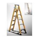 Gorilla Dual Purpose Ladder 2.1-3.9m (7-13ft) Fibreglass 150kg Industrial FDM007-I