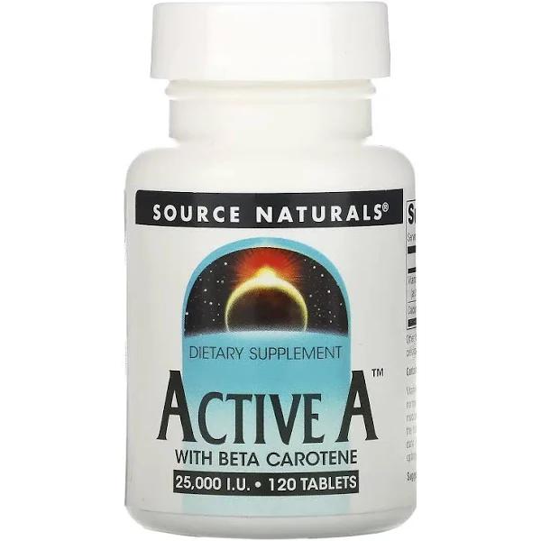 Source Naturals, Active A, 25,000 IU, 120 Tablets