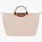 Longchamp - large Le Pliage shoulder bag - women - Polyamide - One Size - Neutrals