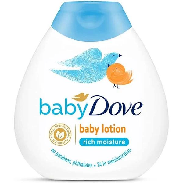 Baby Dove Rich Moisture Baby Lotion 400 ml | Gentle Baby Lotion For Baby's Soft Skin | Body Lotion For Kids | Hypoallergenic, No Sulphates, No Paraben