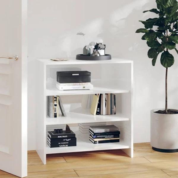 vidaXL Sideboard High Gloss White 70×40.5×75 cm Engineered Wood