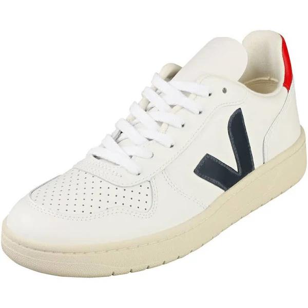 Veja V-10 Womens White Navy Red Casual Trainers - 7 UK