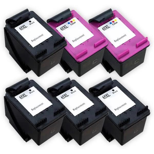 Compatible 6 x HP 65XL High Yield Ink Cartridges Combo N9K04AA + N9K03AA [4BK,2CL]