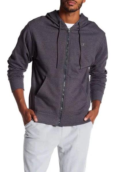 Champion Men's Powerblend Fleece Zip Hoodie - Granite Heather