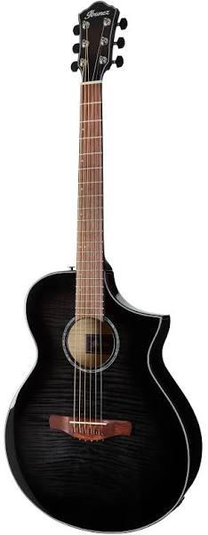 Ibanez - AEWC400 TKS Acoustic Guitar - Transparent Black Sunburst -