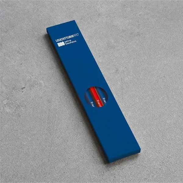 Leuchtturm1917 Pencil HB, Assorted 2 Colours: 4 x Royal Blue, 1x Red Bauhaus 100