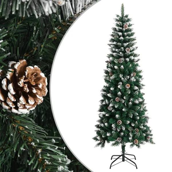 vidaXL Artificial Christmas Tree with Stand Green 240 cm PVC