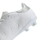 adidas-Copa Pure II League Firm Ground Boots-Kids-Cloud White / Cloud White / Silver Metallic-4