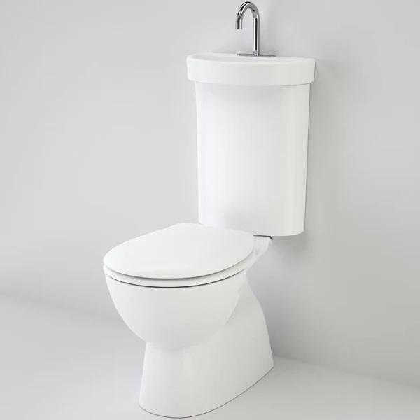 Caroma Profile 5 Toilet Suite Deluxe with Integrated Hand Basin P Trap White