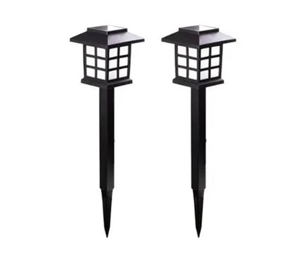 2pcs LED Solar Pathway Lights Waterproof Outdoor Solar Lamp for Garden/Landscape/Yard/Patio/Driveway/Walkway Lighting Warm White