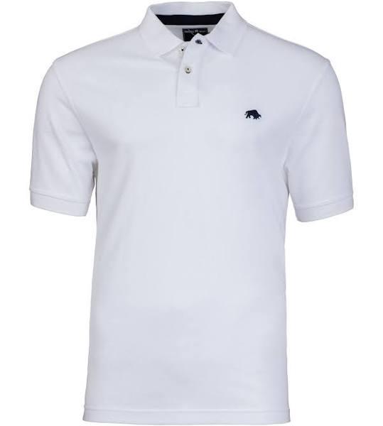 Raging Bull Organic Cotton Regular Fit Signature Polo White 5XL