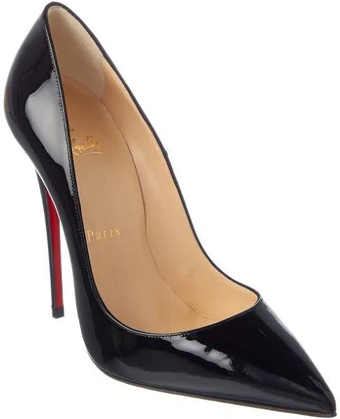 Christian Louboutin Women's So Kate 120 Patent Leather Pumps - Black - 9.5