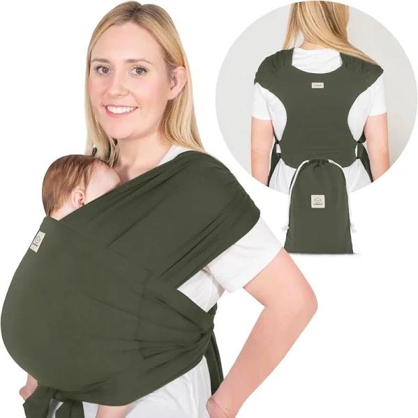 Keababies Baby Wrap Carrier, D-Lite Baby Wraps - Easy-Wearing, Adjustable Baby Sling Carrier Newborn to Toddler, Infant Ring Sling Baby Carrier,