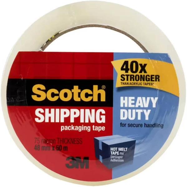 Scotch 3850-AU Heavy Duty Shipping Packaging Tape 48mm x 50m