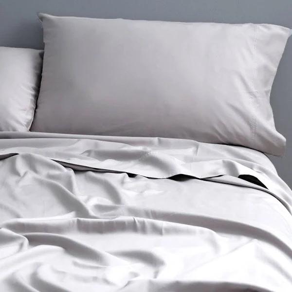 Park Avenue 500 Thread Count Natural Cotton Sheet Set - Silver Queen