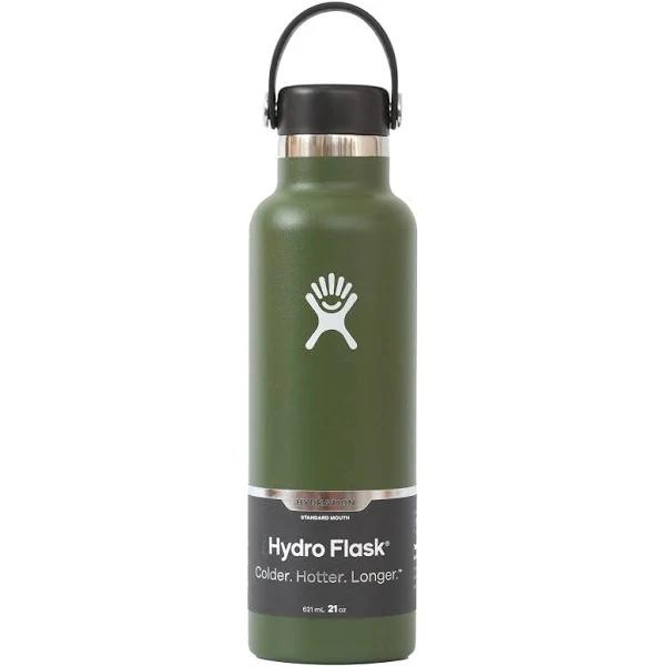 Hydro Flask 21oz / 621ml Standard Mouth Bottle - Olive