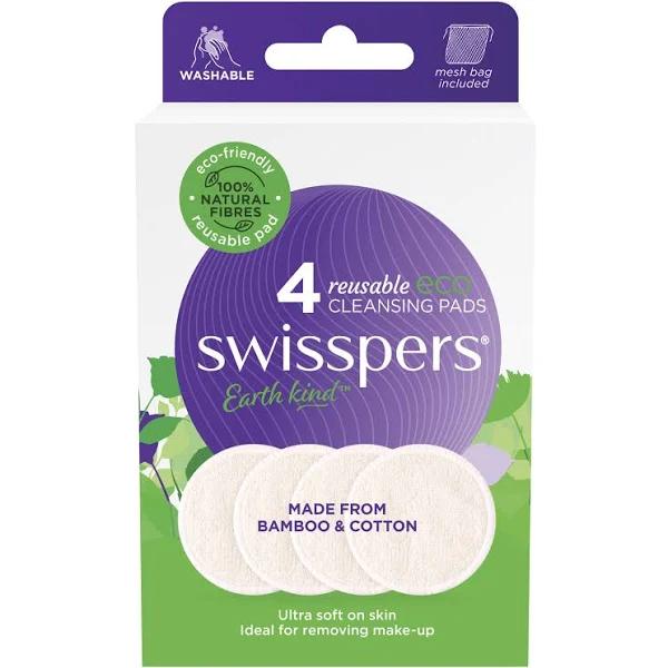 Swisspers Reusable Eco Cleansing Pads 4 Pack