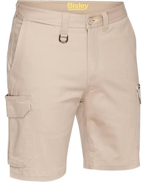 Bisley Mens Stretch Cotton Cargo Short (BSHC1008) Stone / 92