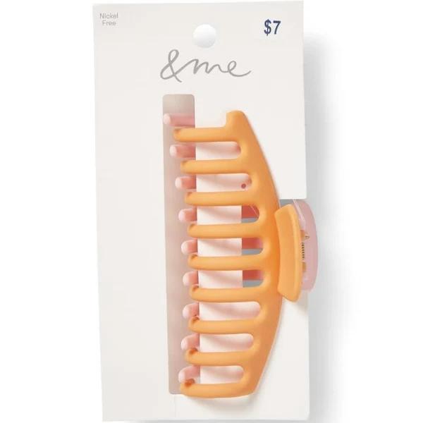 &me Women's Hair Claw Clip - Orange