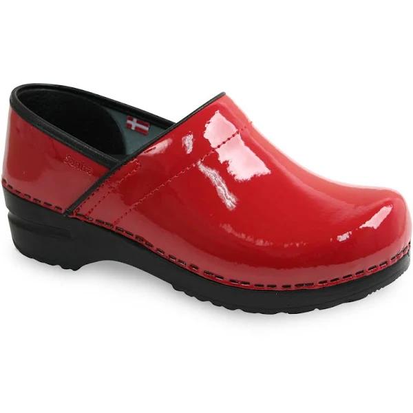 Sanita 'Professional Patent' Closed Clogs in Red (Art:457406) - 36