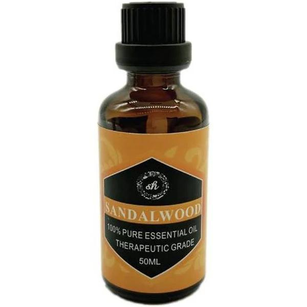 50ml Essential Oils 100% Pure Therapeutic Grade - Aroma Aromatherapy Diffuser Oil Sandalwood