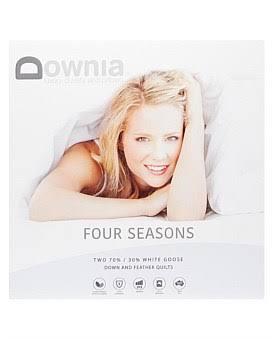 Downia Four Seasons 70/30 Goose Down Quilt KB White