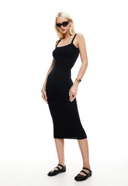 Lioness Brat Midi Dress in Onyx, Size XL