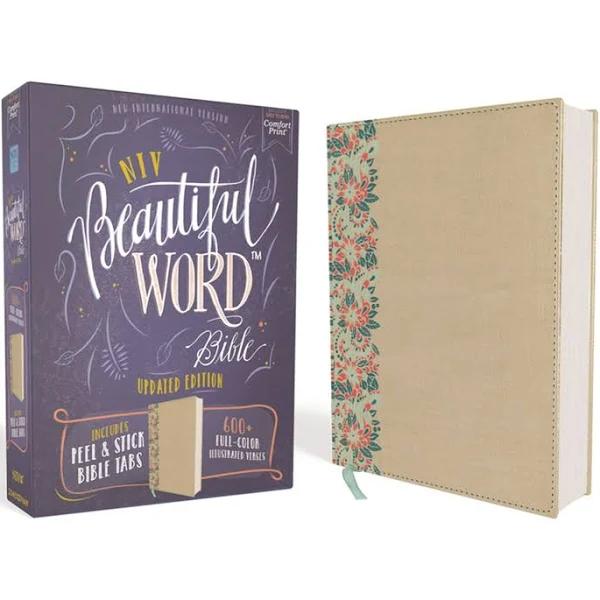 NIV Beautiful Word Bible Red Letter Edition [Gold/Floral]