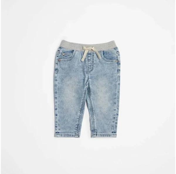 Target Baby Denim Rib Waist Jean - Blue - 6-12 Months - AfterPay & zipPay Available