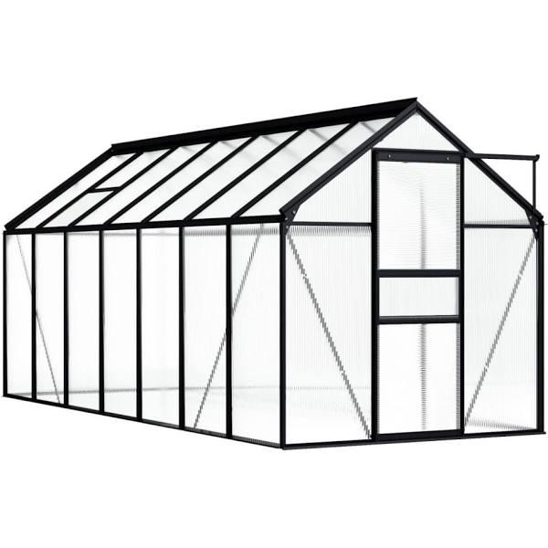 vidaXL - Greenhouse Aluminium - Anthracite - 8.17 m²