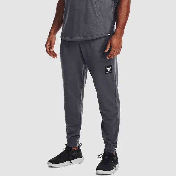 Under Armour Men's Project Rock Terry Joggers Gray LG