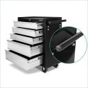 Giantz 5 Drawer Mechanic Tool Box Storage Trolley - Black & Grey