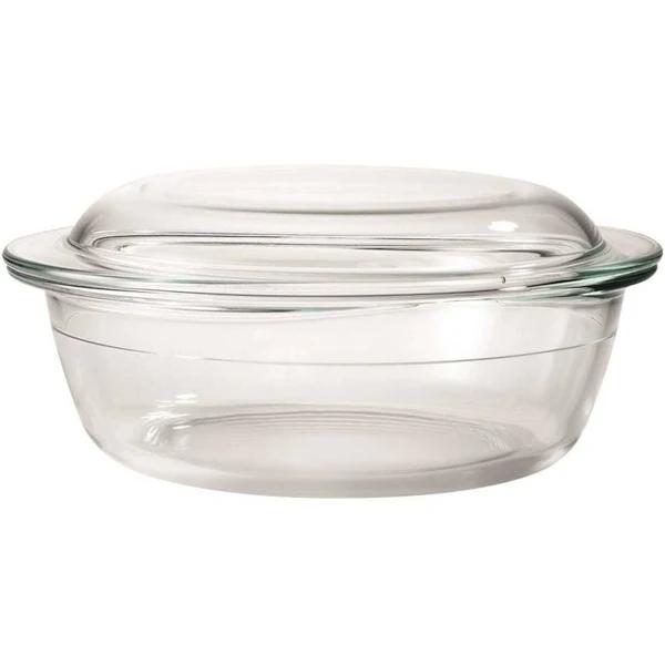 OvenBake Round Casserole With Lid 3L Size 26.5X23.1X11cm