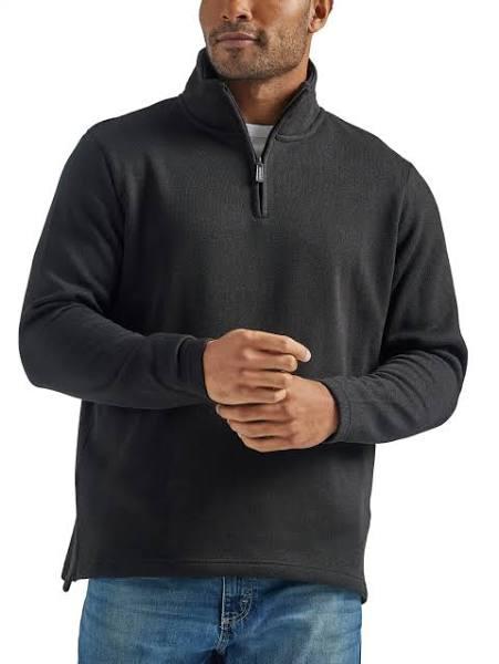 Wrangler Authentics Men's Long Sleeve Fleece Quarter-Zip