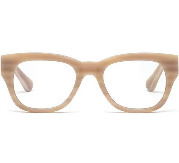 Miklos Progressive Glasses, Matte Bone / 1.00