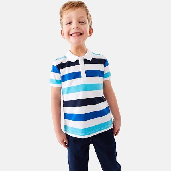 Kmart Stripe Polo T-Shirt - Multi Stri Size: 3