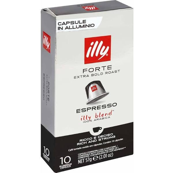 Illy Espresso Forte Extra Bold Roast Coffee Capsules 10 Pack