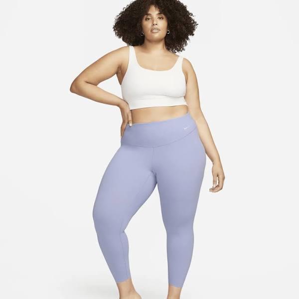 Nike Zenvy Women's Gentle-Support High-Waisted 7/8 Leggings - Purple - 50% Recycled Polyester