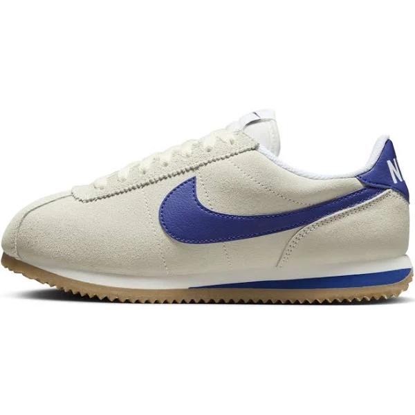 Nike Women's Cortez Ncps Athletic Department Pale Ivory/deep Royal Blue - Size 5