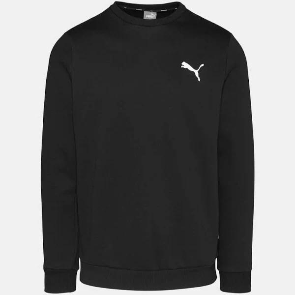 Puma Men's Essentials Small Logo Crew Fleece Sweatshirt - Puma Black