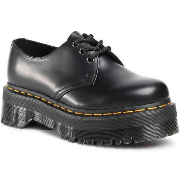 Dr. Martens 1461 Quad Polished Smooth Black Shoes