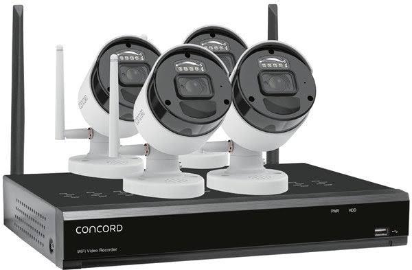 Concord 8 Channel Wireless NVR Kit With 4 x 1080P Cameras