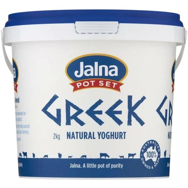 Jalna Pot Set Greek Style Natural Yoghurt 2kg