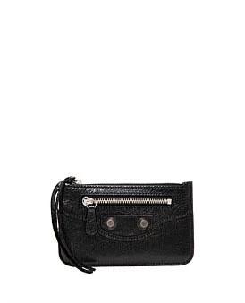 David Jones Balenciaga Le Cagole Zip Card Holder in Black