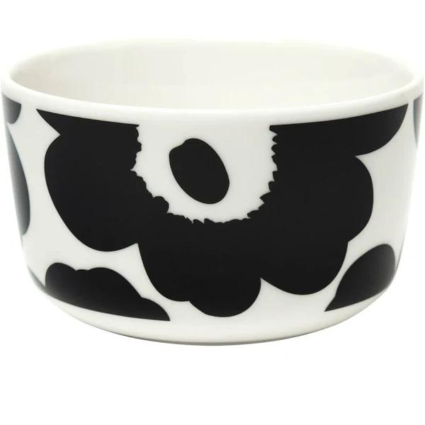 Marimekko Oiva / Unikko Bowl 250ml (White, Black)